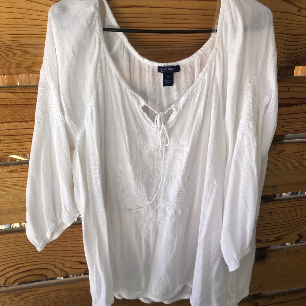 White top.